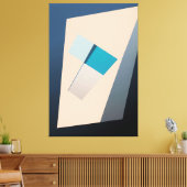 Blauer Saldo Leinwanddruck (Insitu (Wohnzimmer))