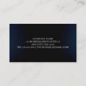 Blauer Samt Visitenkarte (Rückseite)