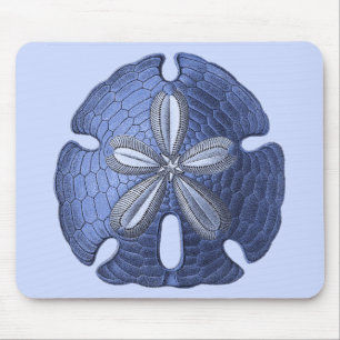 Blauer Sand-Dollar Mousepad