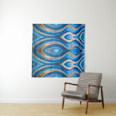 blauer Sand Wandteppich (Beispiel (Horizontal))
