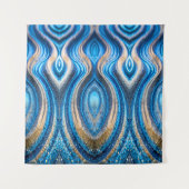 blauer Sand Wandteppich (Vorderseite)