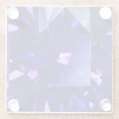 Blauer Saphir 2 Glasuntersetzer (Rückseite)