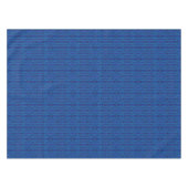 Blauer Saphir-Gewebe, nahtlos geometrisches Muster Tischdecke (Vorderseite (Horizontal))