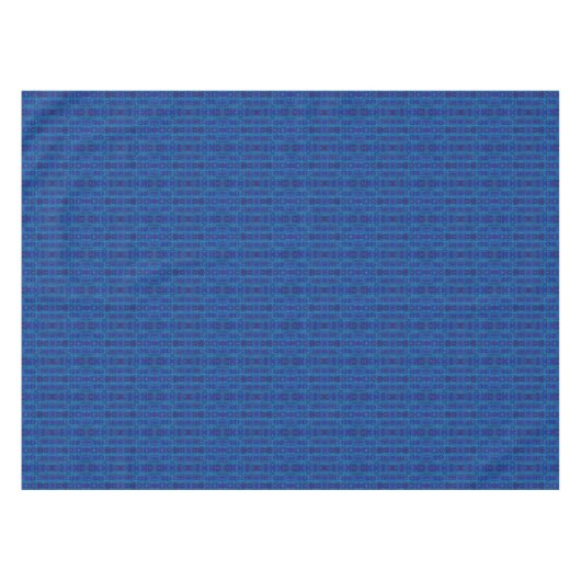 Blauer Saphir-Gewebe, nahtlos geometrisches Muster Tischdecke (Vorderseite (Horizontal))