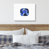 Blauer Saphir Leinwanddruck (Insitu (Schlafzimmer))