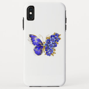 Blauer Saphir Schmetterling Case-Mate iPhone Hülle