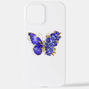 Blauer Saphir Schmetterling iPhone 12 Pro Max Hülle