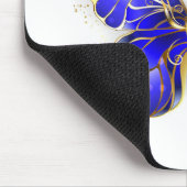 Blauer Saphir Schmetterling Mousepad (Ecke)