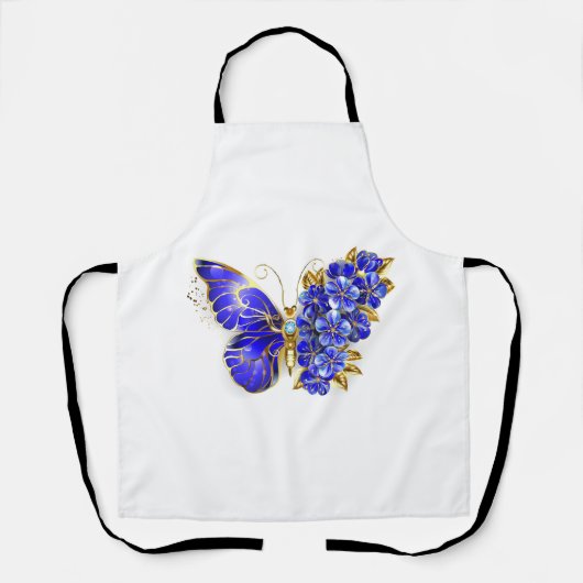 Blauer Saphir Schmetterling Schürze (Vorderseite)