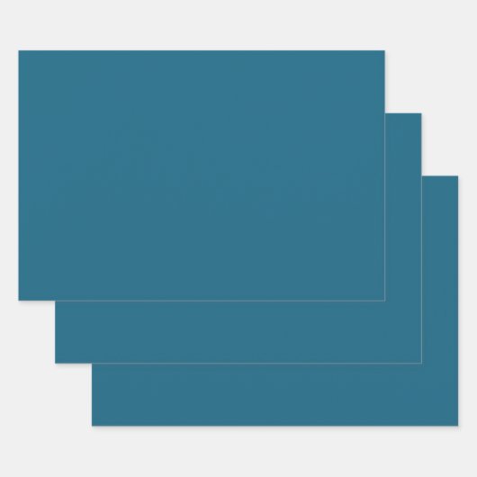 Blauer Saphir (Vollfarbe) Geschenkpapier Set (Set)