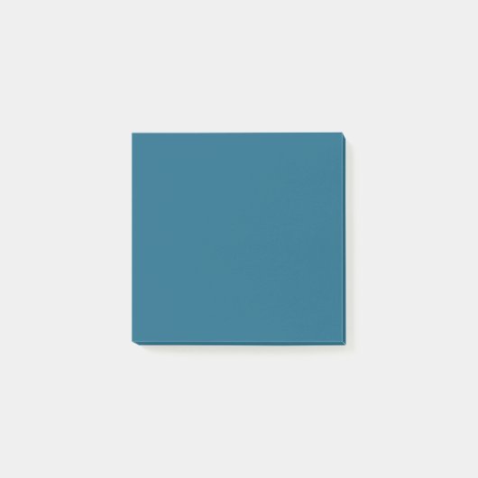 Blauer Saphir (Vollfarbe) Post-it Klebezettel (Vorderseite)