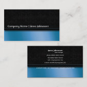 Blauer Satin • Elegante Visitenkarte (Vorne/Hinten)