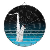 Blauer Saxophon Dartscheibe (vorne)