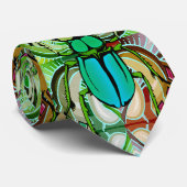 BLAUER SCARABÄUS-ENTWURF KRAWATTE (Gerollt)