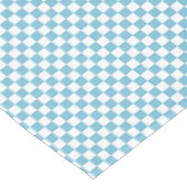 Blauer Schachbrett Tischdecke (Schrägansicht)