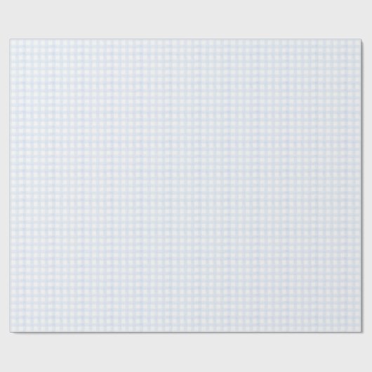 Blauer Schachbrettmuster Aquarell Baby Shower Boy Geschenkpapier (Flach)