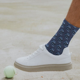Blauer Schädel Beängstigend Cool und einzigartig g Socken
