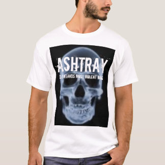 "Blauer Schädel" des ASCHENBECHERS T - Shirt