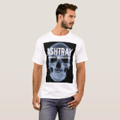 "Blauer Schädel" des ASCHENBECHERS T - Shirt (Vorne ganz)