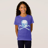 Blauer Schädel und T - Shirt (Vorne ganz)