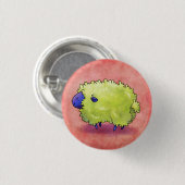 Blauer Schaf-Knopf Button (Vorne & Hinten)