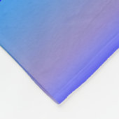 Blauer Schatten Fleecedecke (Ecke)