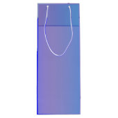 Blauer Schatten Geschenktüte Für Weinflaschen (Rückseite)