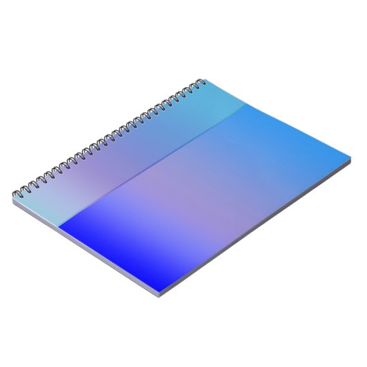 Blauer Schatten Notizblock (Linke Seite)