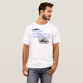 Blauer Schatten UFO-Abduktion auf Weiß T-Shirt (Vorne ganz)