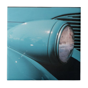 Blauer Scheinwerfer Fliese