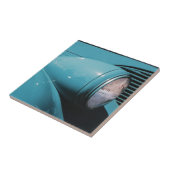 Blauer Scheinwerfer Fliese (Seite)