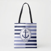 Blauer Schiffsanker der Nautischen Marine, blauer Tasche (Vorderseite)