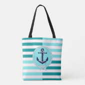 Blauer Schiffsanker der Nautischen Marine, wasserb Tasche (Rückseite)