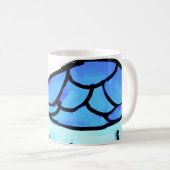 Blauer Schildkröte Kaffeetasse (VorderseiteRechts)