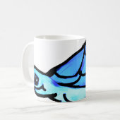 Blauer Schildkröte Kaffeetasse (Vorderseite Links)