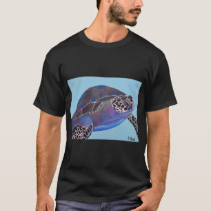 Blauer Schildkröte T-Shirt