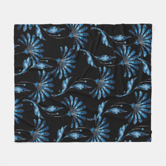 Blauer Schimmer Fleecedecke (Vorderseite (Horizontal))