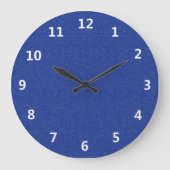 Blauer Schimmer mit Weiß nummeriert Wanduhr (Vorderseite)