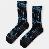Blauer Schimmer Socken (Links)