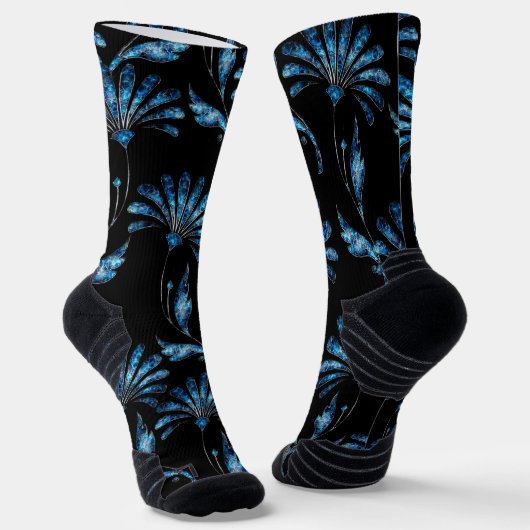 Blauer Schimmer Socken (Gewinkelt)