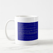 Blauer Schirm des Todes Kaffeetasse (Links)