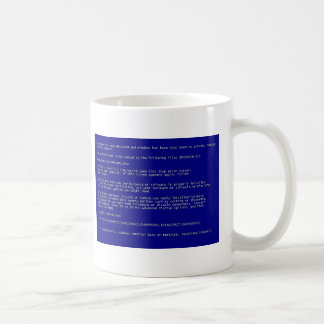 Blauer Schirm des Todes Kaffeetasse