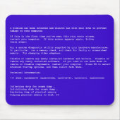 Blauer Schirm des Todes Mousepad (Vorne)