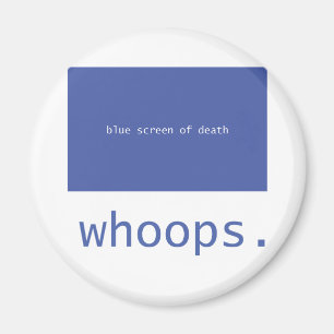 Blauer Schirm des Todes - Whoops! Magnet