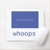 Blauer Schirm des Todes - Whoops! Mousepad (Mit Mouse)