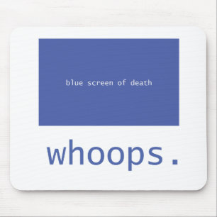Blauer Schirm des Todes - Whoops! Mousepad