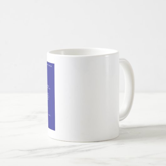Blauer Schirm Kaffeetasse (VorderseiteRechts)
