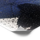 Blauer Schirm Poster (Ecke)