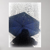 Blauer Schirm Poster (Vorne)
