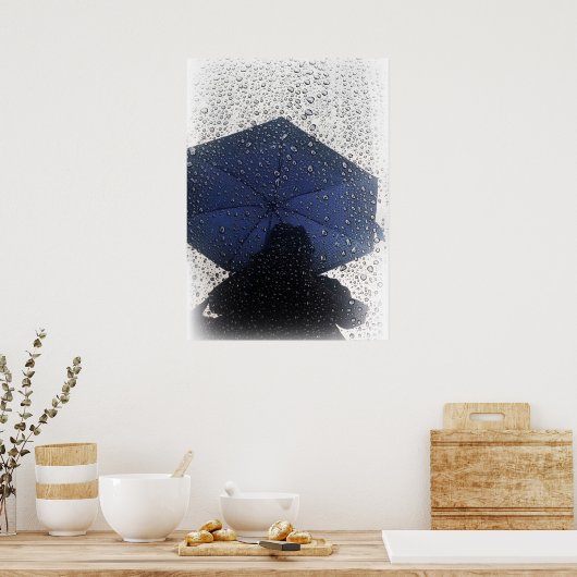 Blauer Schirm Poster (Küche)